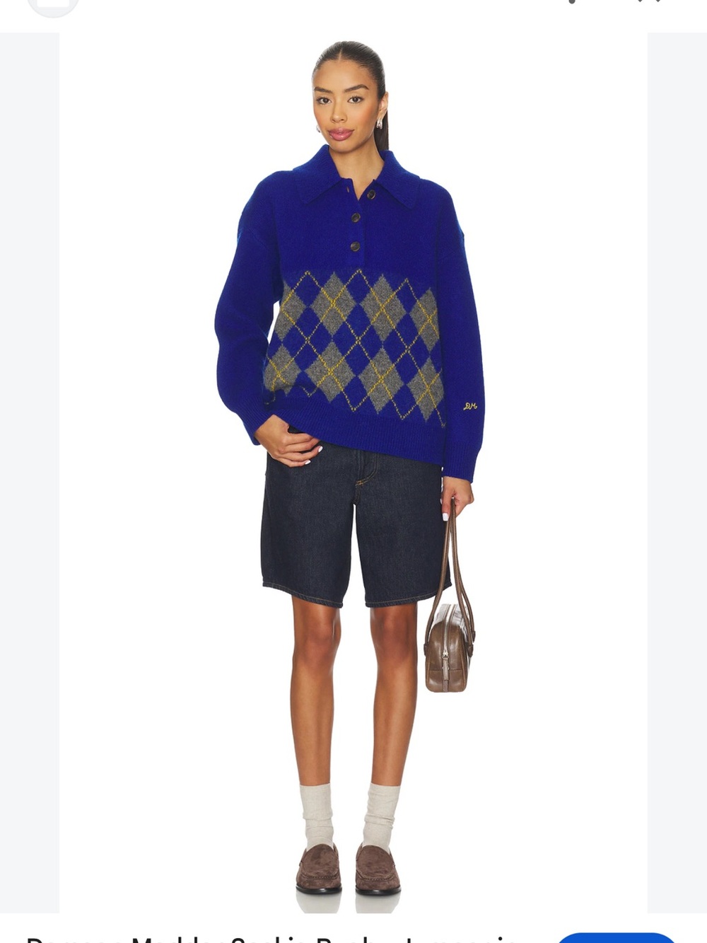Damson Madder Saskia Rugby Jumper Sweater 100% Lambswool
